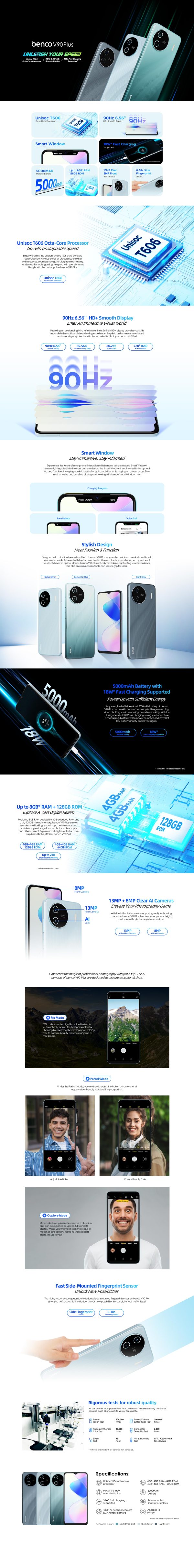 Benco V90 Plus (4GB RAM - 64GB} - Image 2