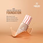 Nior Your Best Skin Soft Matte Foundation – Vanilla Ice (Fair) 30ml - Image 4