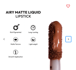 Herlan Airy Matte Liquid Lipstick-Caviar Cocoa - Image 4