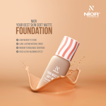 Nior Your Best Skin Soft Matte Foundation – Golden Tan - Image 5